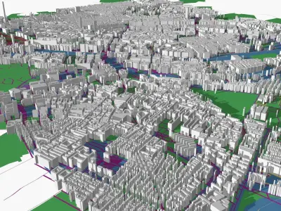 Copenhagen City 3D model