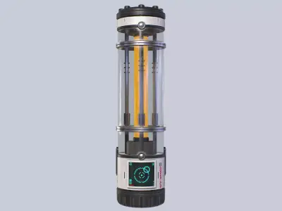 Scifi vial Low-poly 3D model