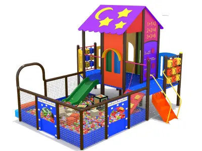 Indoor Playground Playhouse 3D model
