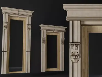 Classic Door 3D model  3D model