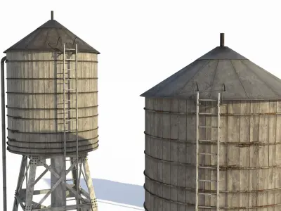 Water Tanks 3D model