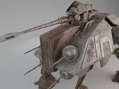 STAR WARS AT-TE Walker Rigged Model 3D model