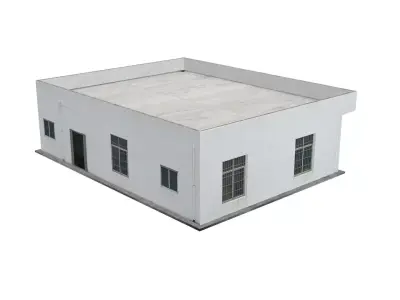 Dormitory Canteen Low-poly 3D model