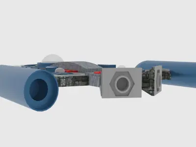 TX-300 Spaceship  Low-poly 3D model