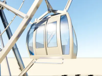 Ferris Wheel realistic 3d model vray 3D model