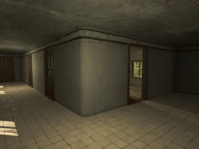 Brick Farmhouse Low-poly 3D model