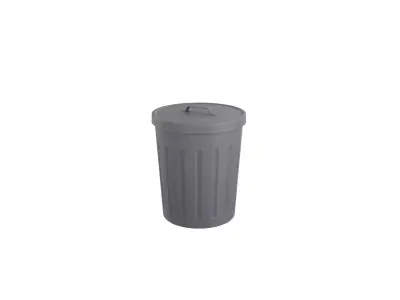 Cartoon Trash Can 3D model