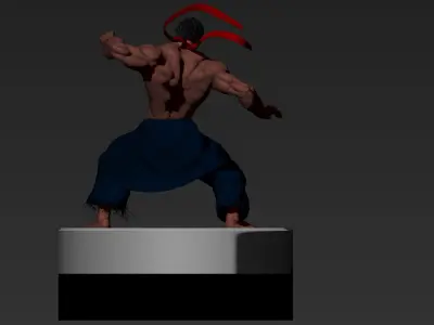 street fighter  Dark Ryu 3D print model
