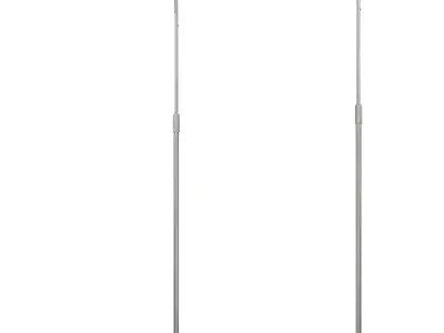 1stdibs Koch Lowy Adjustable Chrome Reading Lamp Low-poly 3D model