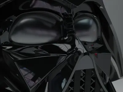 Darth Vader Helmet   Luke - Vader Lightsaber 3D model