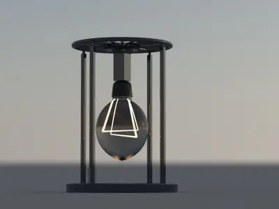 incandescent table lamp 3D model
