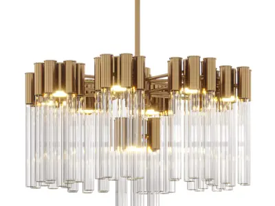 Contemporary chandelier by Lalume 3D model