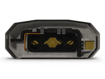 Sci Fi interior dead end  Low-poly 3D model