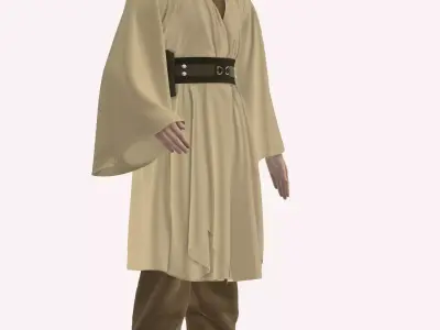 JEDI inspired garment in style3D Atelier 3D model