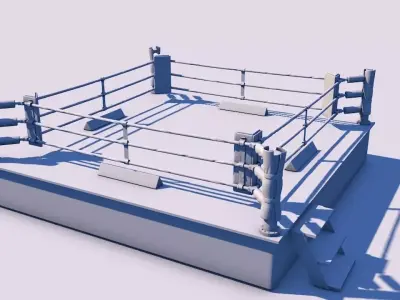Boxing Ring 3D model 3D model