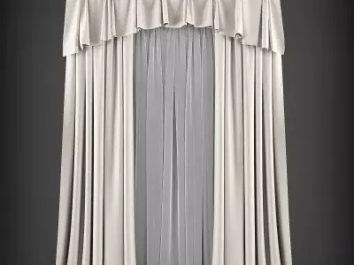 Curtain 3D model 107 3D model