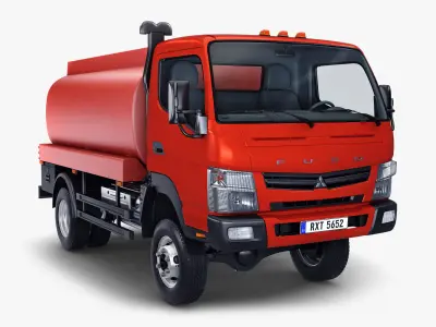 Mitsubishi Fuso Canter 4x4 Tanker 3D model
