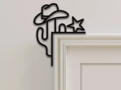 Cactus Door Corner Decor 3D print model