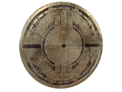 Polkadot Coin v8 005 3D model