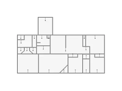 Simple Interior Sketch - 1501-2000 SF - Xactimate - Matterport 3D model