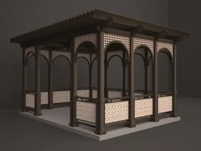 gazebo 3D model shop