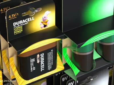 Duracell 4-5 Volt Battery 3D model