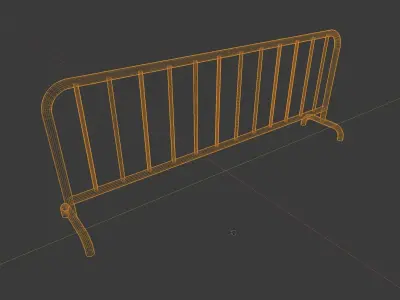 Crowd Control Barrier Free 3D model