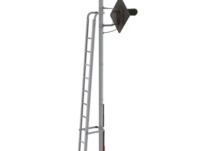 Train Traffic Light 17 3D model