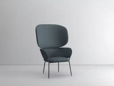 Armchair - Scandinavian style - Bolia - photorealist 3D model 3D model