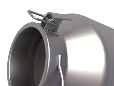 Aluminum Milk Bucket 3D model