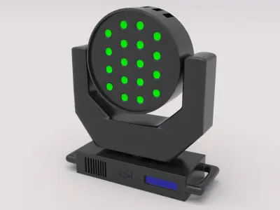 Moving Head Spot Wash 01 3D model