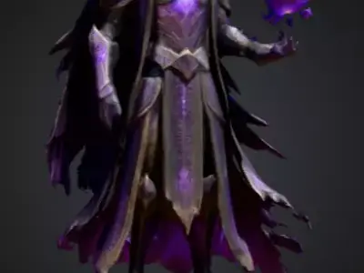 Voidcaller  The Master of Dark Arcana Low-poly 3D model