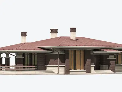 Residential House 13 Low-poly 3D model