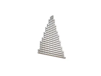 Arrow Cube Style v1 011 Low-poly 3D model