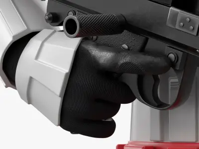  Star Wars Shock Trooper Equipped with Blaster Rifle 