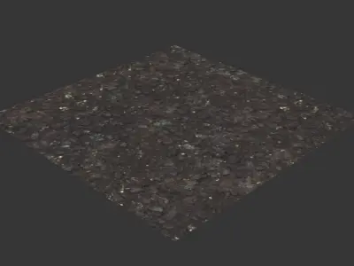 Ultra realistic Poughed Land Scan 3D model