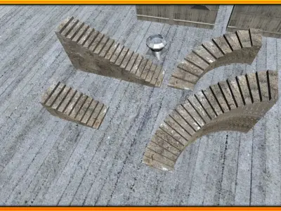 Mini-Pack 1 pieces of wood Free low-poly 3D model