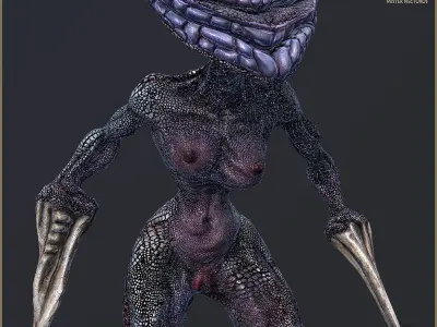 Demons Queen Low-poly 3D model