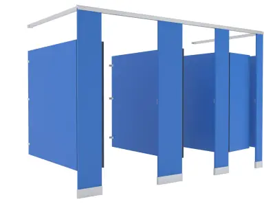 Toilet Stall-002 3D model