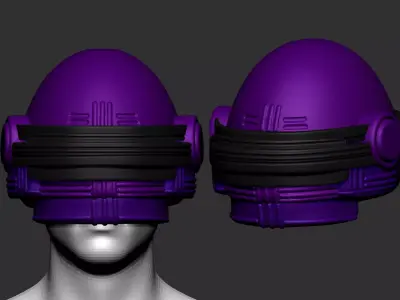 helmet high poly sculpt 3d 3D model