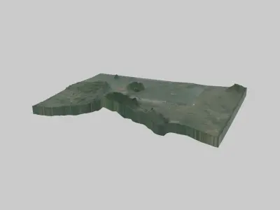 MANAGUA City Low-poly 3D model