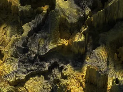 8K Colorful terrains giga - bundle  Low-poly 3D model
