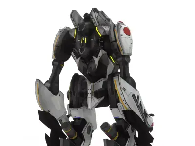 Tacit Ronin Jaeger 3D Model  Pacific Rim Mark 1 Japanese Jaeger Low-poly 3D model