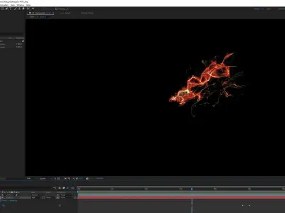Abstract particle light flame texture game special effects 3D model