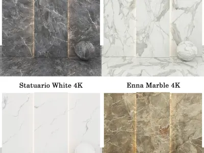 Marble 41 - Calacatta-Enna-Statuario-GrayMarble Texture