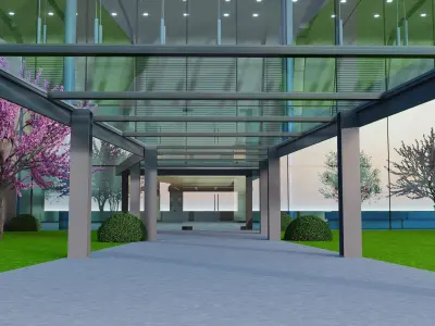 Convention Center Building 3D model