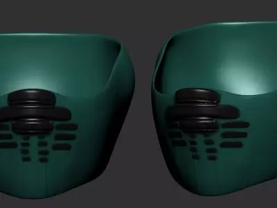 helmet high poly sculpt 3d printable  3D model 69