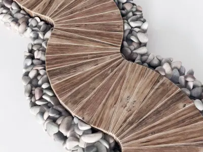 Board  road pebble  collection n1 3D model