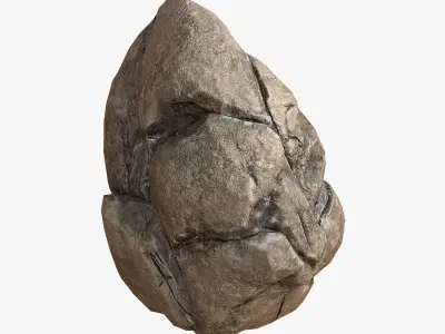 Sea Stone PBR Low-poly 3D model