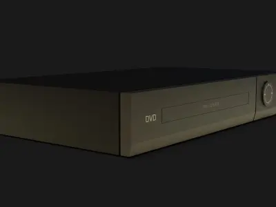 DVD Player GameReady - LowPoly with PBR Material Low-poly 3D model